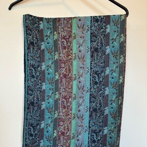 Fringed scarf purchased in India.